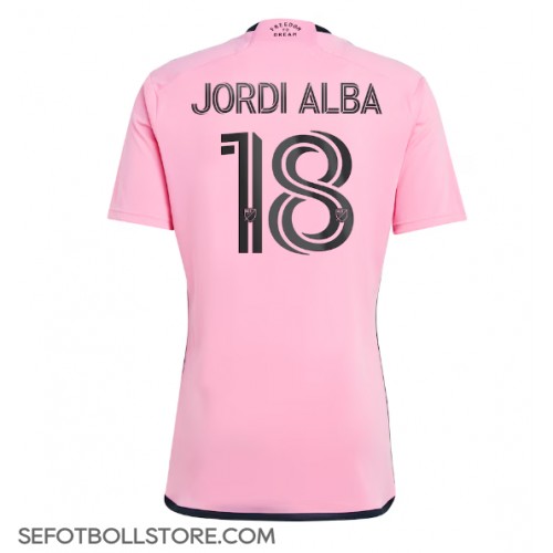 Inter Miami Jordi Alba #18 Replika Hemmatröja 2024-25 Kortärmad